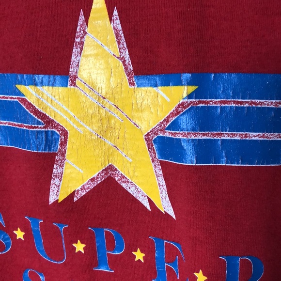 ❤️3X20 SCREEN STAR BEST RED GRAPHIC LONG SLEEVES MENS T-SHIRT - Picture 6 of 11